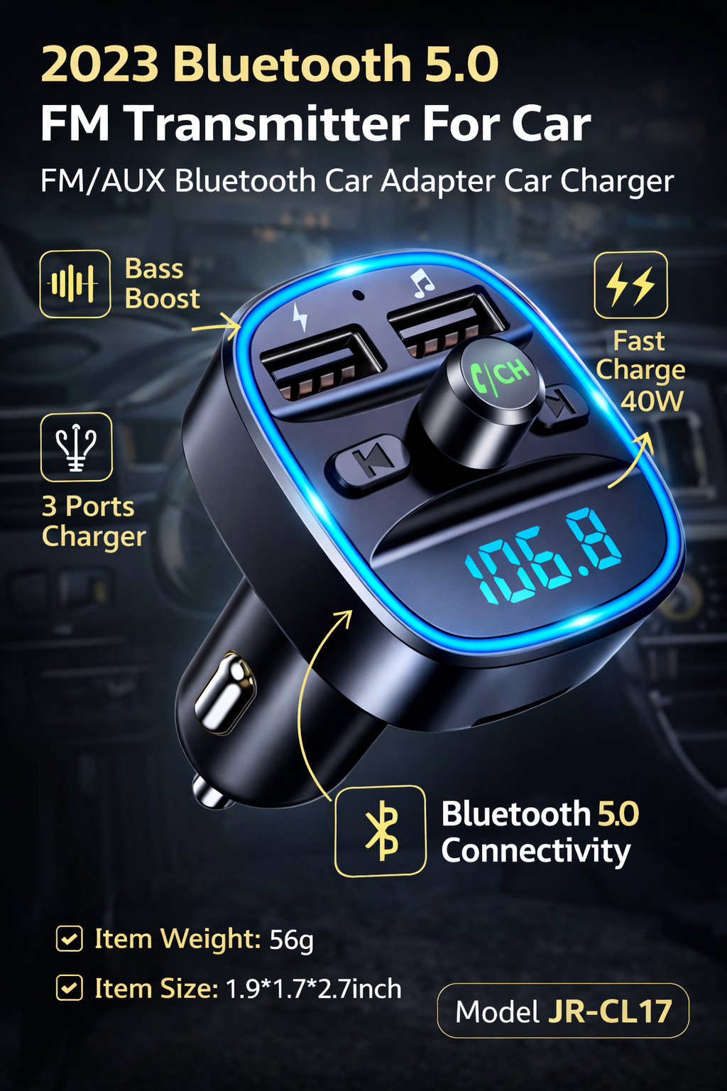 Bluetooth Car FM Transmitter