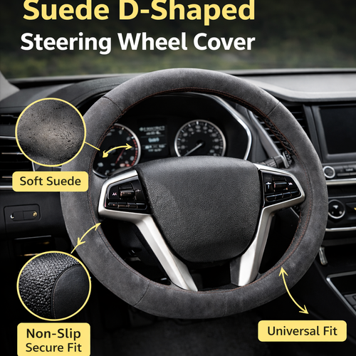 Leather Steering Wheel Cover