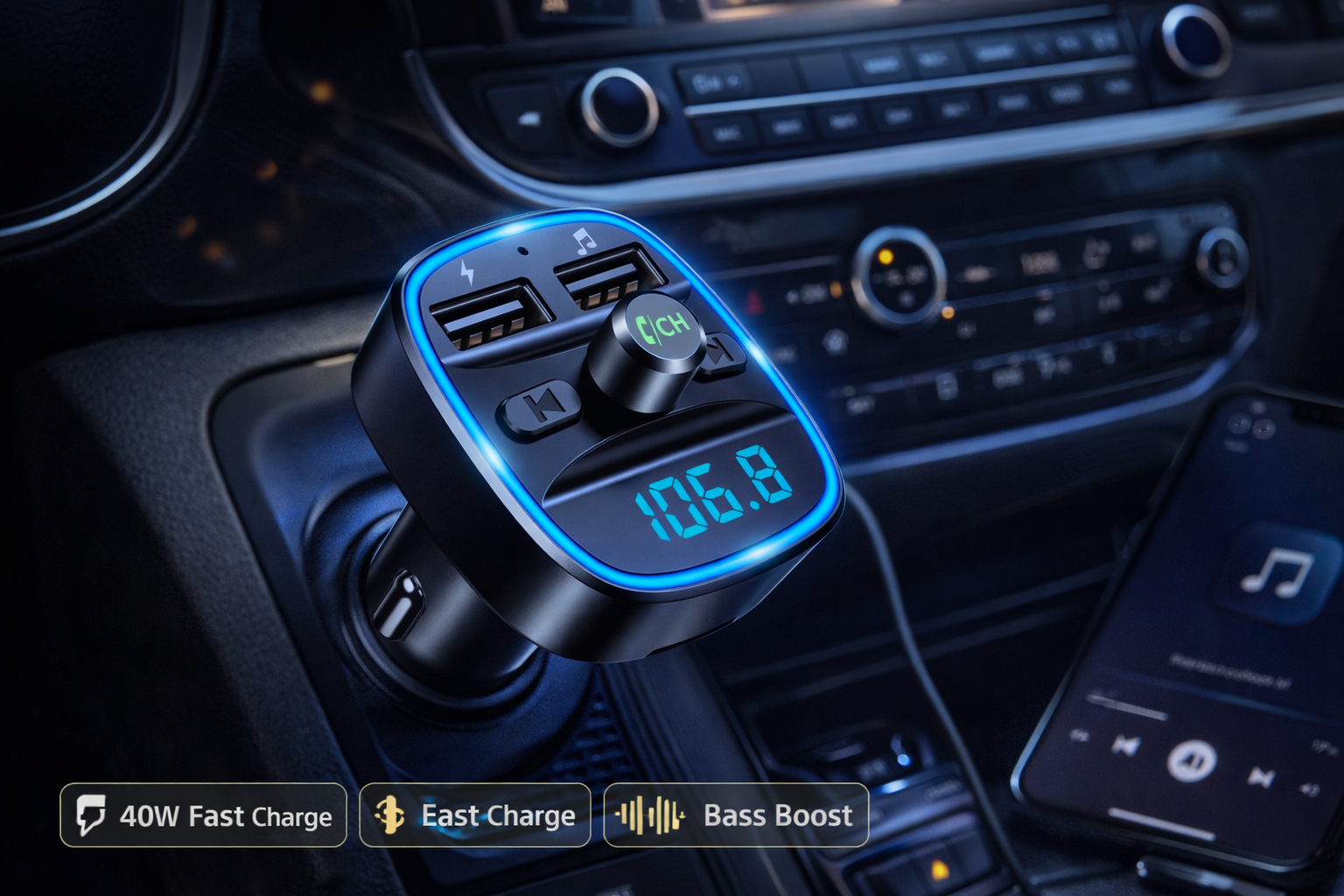 Bluetooth Car FM Transmitter
